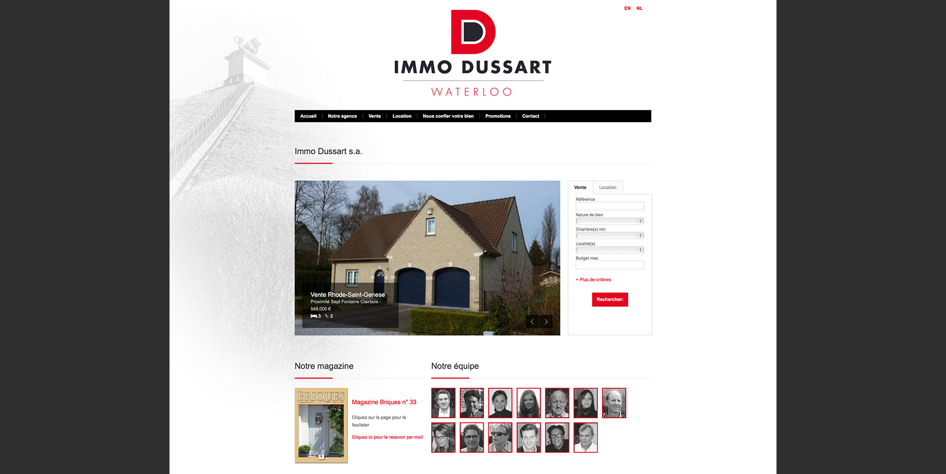 site internet dussart